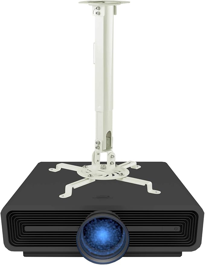 Mount-It! Ceiling Projector Mount | Full Motion and Height Adjustable from 14.5-21.5 Inches | Universal Bracket Fits Epson, Optoma, Benq, and Viewsonic Projectors | 30 Lbs Capacity (Medium)