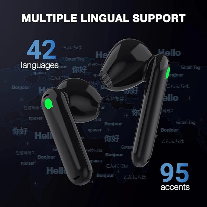 Timekettle WT2 Edge W3 Translator Device,Bidirection Simultaneous Translation, Translator Earbuds with 40 Languages, Real time Translator,Fast Reaction with Revolutionary Al Tech, Online Version