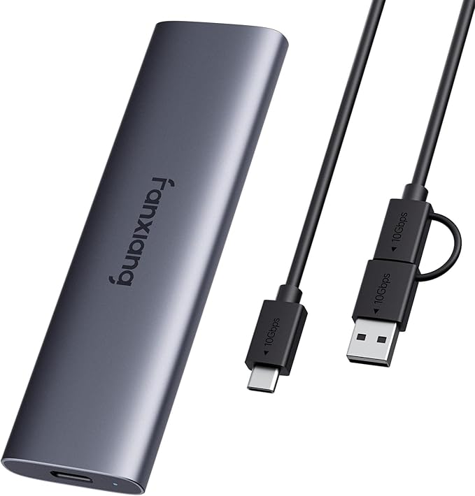 fanxiang 2TB External SSD - Portable SSD External Solid State Drive, 1000MB/s,USB 3.2 Gen2 Type-C, Aluminum Alloy, External Hard Drive for iPhone15/16,Android, Mac, Windows -PS1008