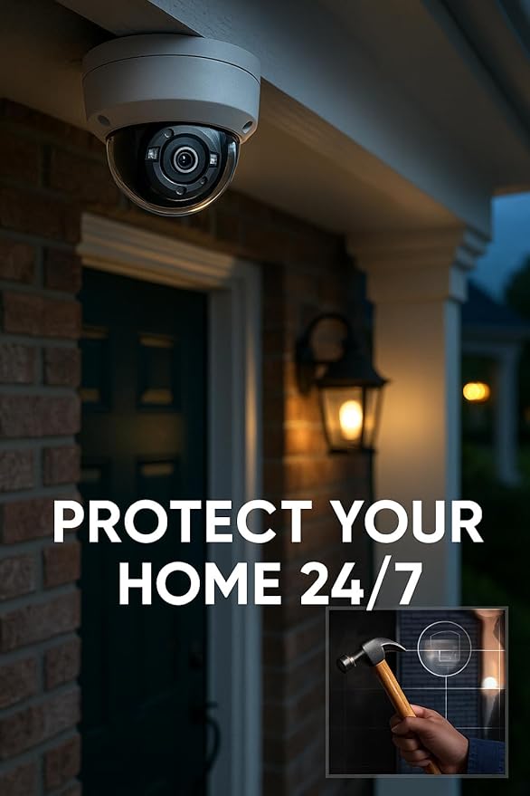CMHD7322WE-28F | 2MP 1080p HD-TVI Dome Camera | 2.8mm Wide Angle Lens | 98ft Matrix IR Night Vision | IP67 Weatherproof IK10 Vandal-Proof