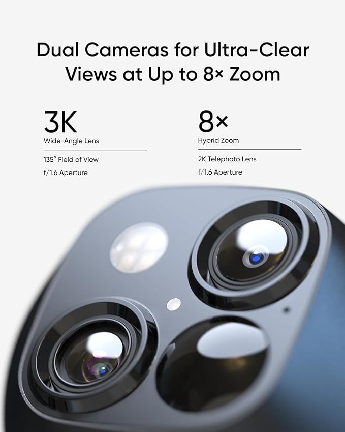 eufy Security SoloCam S340 4-Cam Kit (HomeBase S380), Solar Security Camera, Wireless Outdoor Camera, 360° Pan and Tilt Surveillance, No Blind Spots, 2.4 GHz Wi-Fi, No Monthly Fee
