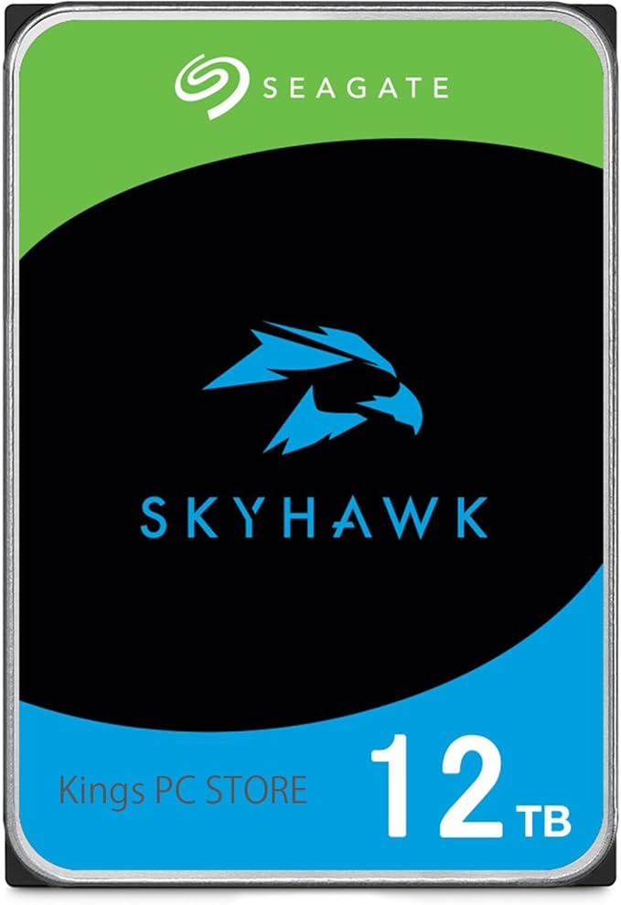 Seagate Skyhawk 12TB Video Internal Hard Drive HDD-3.5 Inch SATA 6Gb/s 7200PRM 256MB Cache for DVR NVR Security Camera System with Rescue Services (ST12000VX0017/0007) (Renewed)