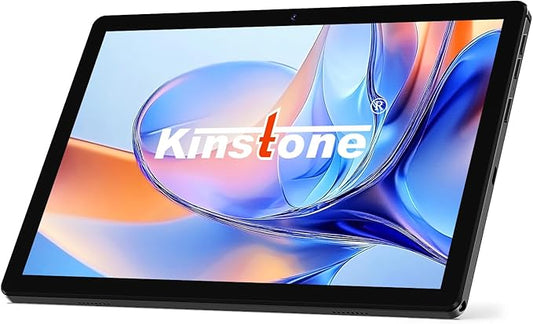 kinstone 10.1" 4G LTE Android Tablet with 8GB RAM & 128GB Storage (1TB Expandable) - Octa-Core Chip, 8000mAh Battery, Dual SIM Slots, Metal Body - Best Amazon Tablet for Work & Play