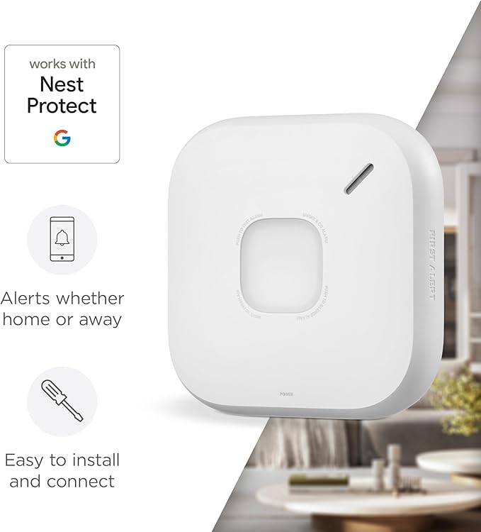 First Alert SC5 Hardwire Smart Smoke & Carbon Monoxide Alarm, SMCO600NV-AC, 1-Pack