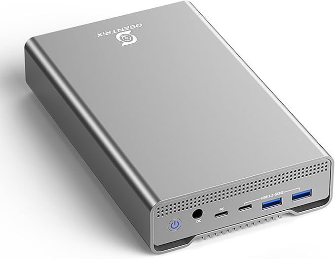 GX100 16TB USB 3.2 (10Gbps) External Hard Drive with USB Hub for Windows or MacOS Desktop PC/Laptop - 2 Year Warranty