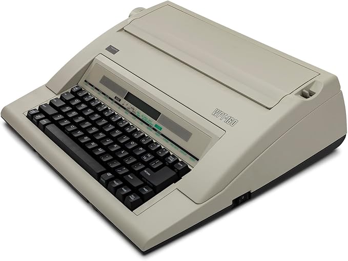 Nakajima WPT-160 Electronic Portable Typewriter with Correct Film Ribbon (2 Items)