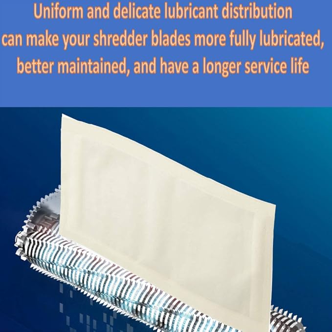 Paper Shredder Lubricant Sheets, Paper Shredder Sharpening & Lubricating Sheets-30pack