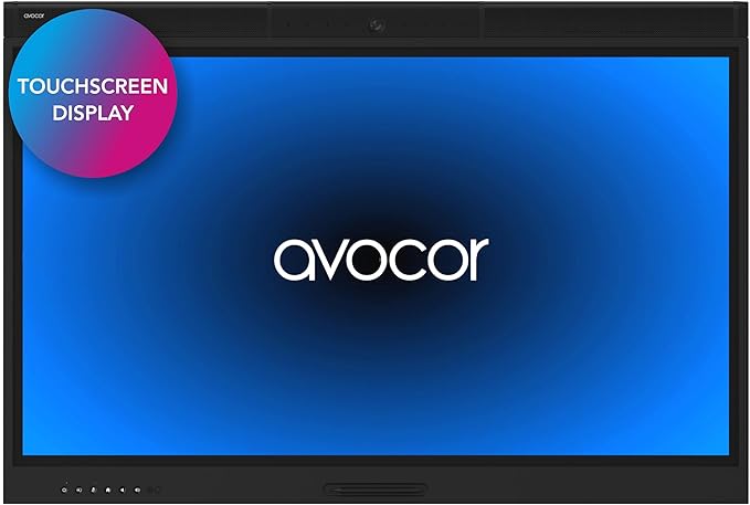 Avocor 55″ Windows Collaboration Display | Certified for Microsoft Teams | Ideal for Hybrid Workspaces, Conference Rooms and Classroom Use | 4K, 20-Point Touch, Integrated Camera & Speakers