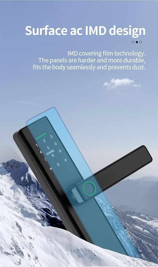 Smart Lock Fingerprint Door Lock with Touch Screen Password Electronic Locks, (No APP Control)