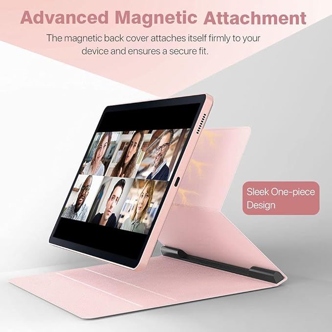 TiMOVO Case for All-New Samsung Galaxy Tab S6 Lite 10.4 Inch 2024/2022/2020, Ultra Slim Lightweight Magnetic Stand Cover Fit Galaxy Tab S6 Lite Tablet, Light Pink