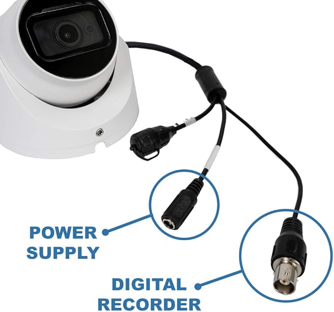 R-TECH 4-in-1 AHD/CVI/TVI/Analog Outdoor/Indoor Turret Dome Camera (8MP/4K)