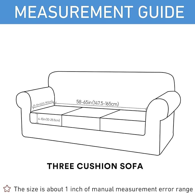 hyha Waterproof Couch Cushion Covers, Stretch Sofa Couch Seat Slipcover for Dog Washable, Non-Slip Waterproof Outdoor Cushion Covers for Patio Furniture Replacement (1 Piece for Large, Deep Teal)