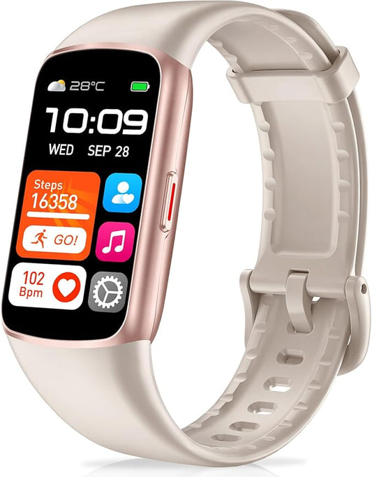Fitness Tracker with 24/7 Heart Rate, Blood Pressure Blood Oxygen Sleep Monitor, 123 Sports Modes Calories Smart Watch,IP68 Waterproof Step Counter Activity Trackers Pedometer for Women Men