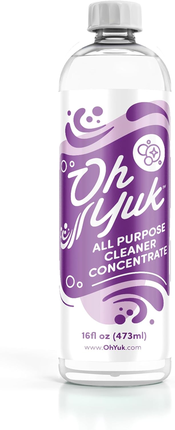 Oh Yuk All Purpose Cleaner â Multi-Purpose Concentrate Refill for Kitchen, Bathroom, Cabinets, Counters, Stainless Steel, Tile & More | Makes 4X More | Biodegradable, Vegan, Cruelty-Free | Made in USA