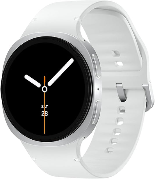Samsung Galaxy Watch 8 (2025) 44mm Bluetooth Smartwatch, Cushion Design, Fitness Tracker, Sleep Coaching, Running Coach, Energy Score, Heart Rate Tracking, Silver [US Version, 2 Yr Warranty]