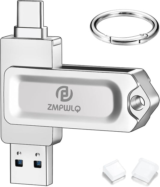 Photo Stick 256GB for iPhone 15/16/17, USB-C Flash Drive Phone Backup Storage, Photo & Video Saver for iPhone/iPad/Android/PC, Real Capacity USB Memory Stick for Photos, Contacts & File Transfer
