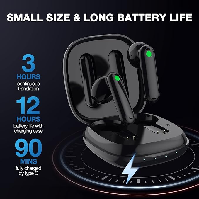 Timekettle WT2 Edge W3 Translator Device,Bidirection Simultaneous Translation, Translator Earbuds with 40 Languages, Real time Translator,Fast Reaction with Revolutionary Al Tech, Online Version