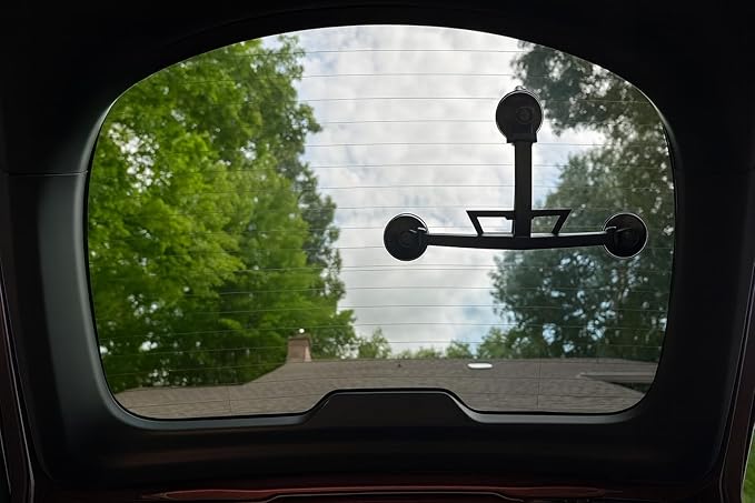 Starlink Mini Suction Cup Mount: The Only 3-Arm Design for Unshakeable Stability & Effortless Access! (Black)