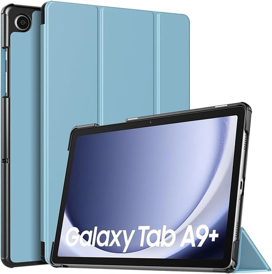 TiMOVO Case for Samsung Galaxy Tab A9+/A9 Plus 11 Inch 2023, Slim Lightweight Stand Hard Back Shell Protective Cover for Galaxy Tab A9+ Tablet SM-X210/X216/X218, Auto Wake/Sleep, Misty Blue