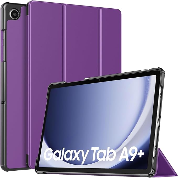 TiMOVO Case for Samsung Galaxy Tab A9+/A9 Plus 11 Inch 2023, Slim Lightweight Stand Hard Back Shell Protective Cover for Galaxy Tab A9+ Tablet SM-X210/X216/X218, Auto Wake/Sleep, Deep Purple