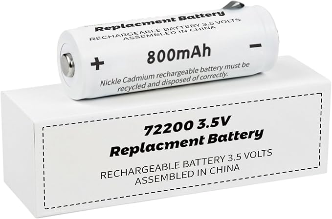 Replacement for Welch Allyn 72200 Battery | Compatible with 60835, 71000, 71670 Handles | 3.5V 800mAh Ni-Cd Rechargeable Battery
