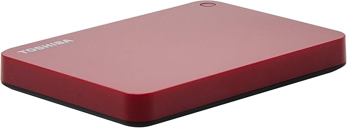 Toshiba Canvio Advance 1TB Portable External Hard Drive USB 3.0, Red - HDTC910XR3AA