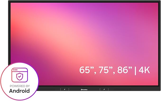 Promethean ActivPanel LE 86” High Specification Digital Whiteboard, 4K UHD, Interactive Display, Android OS, EDLA Certified, 3 Year Onsite Support