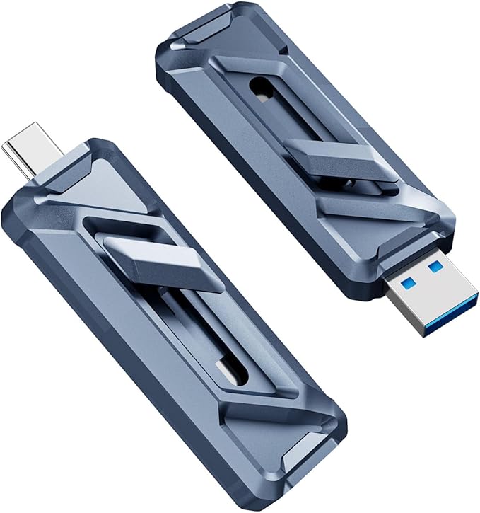 fanxiang 1TB External SSD USB Drive, 2050MB/s USB-C & USB-A Portable SSD 1TB,4K ProRes HDR Recording & Store,Zinc Alloy,External Solid State Drive for iPhone 15/16/17/Android/PC/Mac - F955