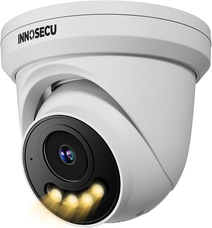 5MP PoE Camera Outdoor, Smart Dual Light IP Security Dome Surveillance Camera, Color Night Vision, 2.8~12mm Motorized Lens, Two-Way Audio, Waterproof IP67, Human&Vehicle Detection, IND5GD99Z