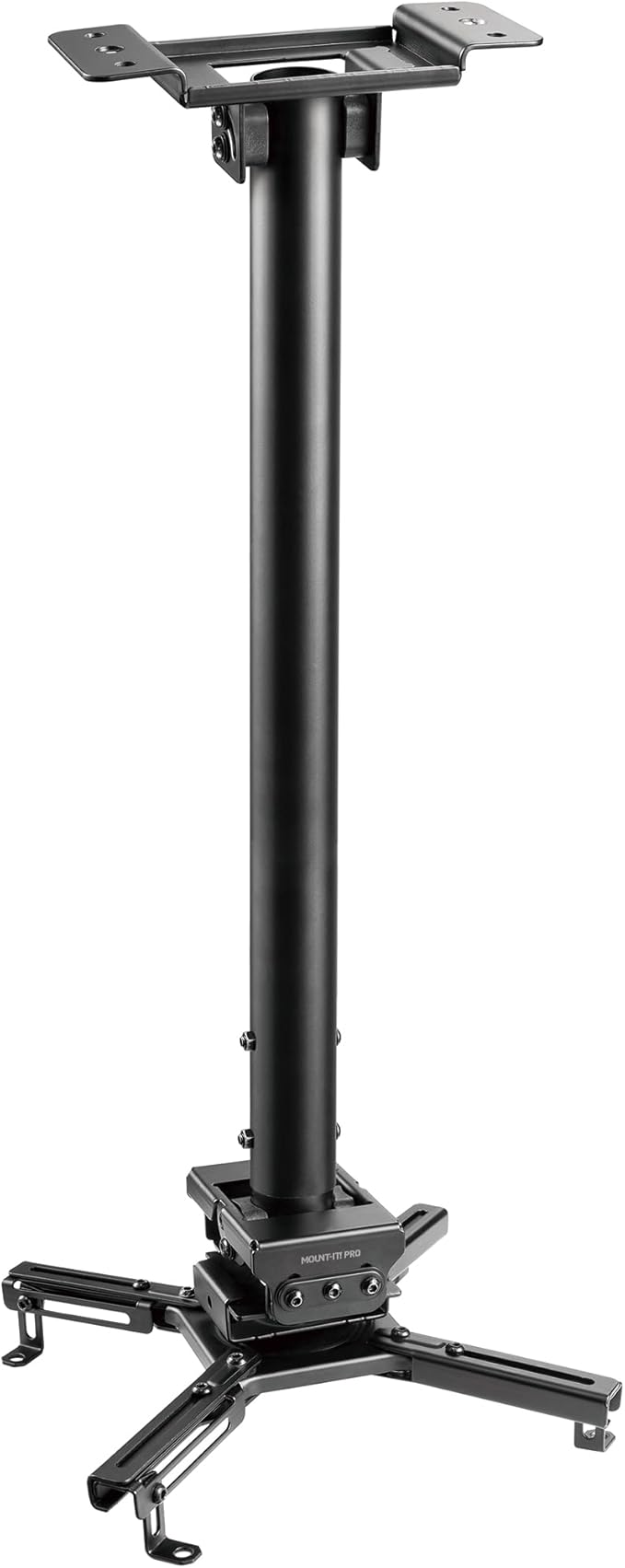 Mount-It! PRO Projector Ceiling Mount, 23.8-35.6" Extension, Heavy-Duty Commercial Grade Ceiling Projector Bracket, 77 Lbs Weight Capacity