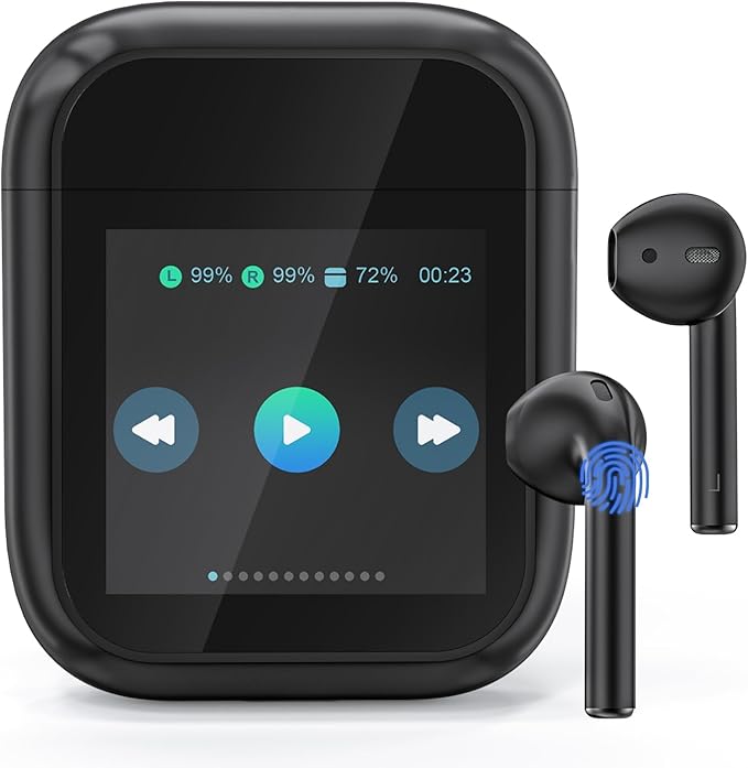 AI Translation Earbuds Real Time 144 Languages & Accents Translator Earbuds with 8-Language Offline Translating Earbuds, Audifonos Traductores Inglés Español for Learning Travel Business (Black)
