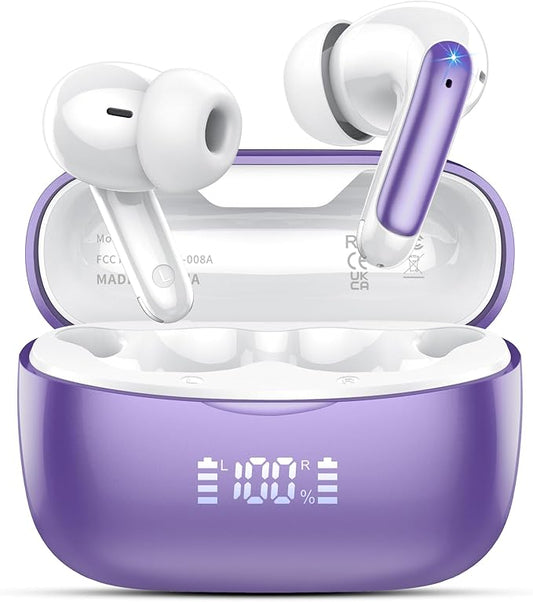 AI Translation Earbuds Real Time with Audio and Video Calls, 164 Language/7 Translation Modes Translator Earbuds Bluetooth 5.4 with APP, 48H AI Ear Buds Translator Device for Business/Learning/Travel