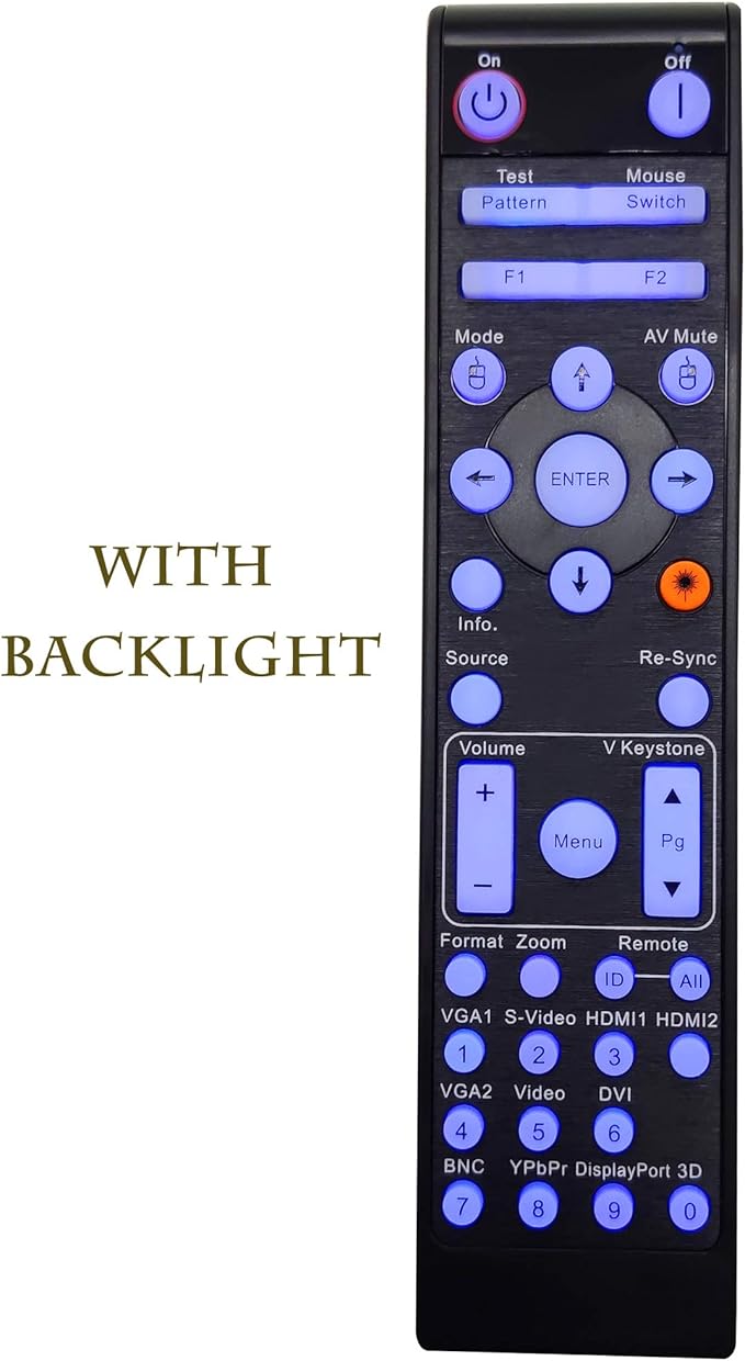 BR-3070L Projector Remote Control for Optoma DH1014, EH415, EH415ST, EH500, EH503, EH503e, EH505, EH505-B, EH505e, EH515, EH515T, EH615T, W415, W505, W515, W515T, WU515, WU515T, X515