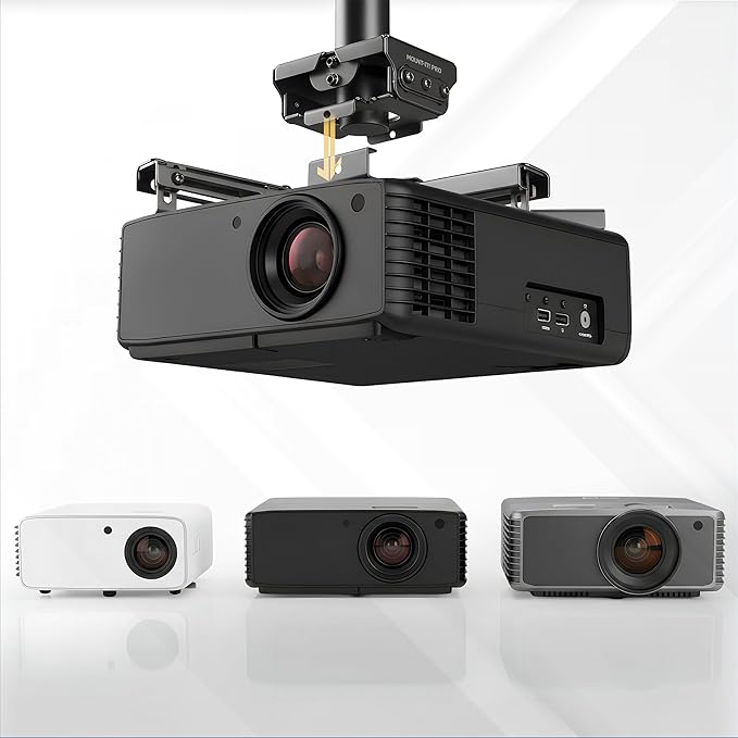 Mount-It! PRO Projector Ceiling Mount, 10" Extension, Heavy-Duty Commercial Grade Ceiling Projector Bracket, 99 Lbs Weight Capacity