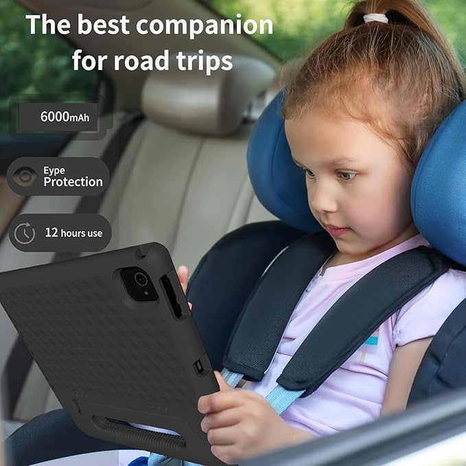 Kids Tablet, 10 inch Android 14 Tablet for Kids, 8GB RAM 64GB ROM Octa-Core Fast-Charging Battery Toddler Tablets with Shockproof Case, Bluetooth, WiFi, Parental Control, Dual Camera, GPS