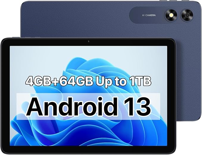 UMIDIGI Android 13 Tablets 2023, G2 Tab 8(4+4) GB+64GB up to 1TB, 10.1-inch Tablet 8MP+8MP Dual Camera, WiFi 6 Bluetooth 5.0 6000mAh Split Screen Android Tablet