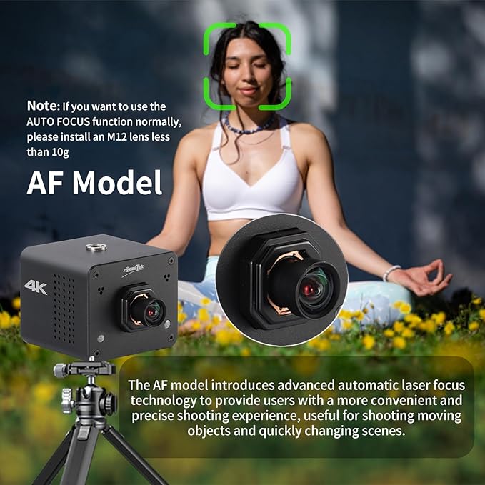 zowietek 4K POV Camera PoE, ZowieCAM, Webcam, Simultaneously HDMI & SDI Output, RTSP/RTMP(s)/SRT, Standalone Live Streaming to YouTube/Twitch for Webcast, Meeting, Teaching & Gaming (M12 AF)