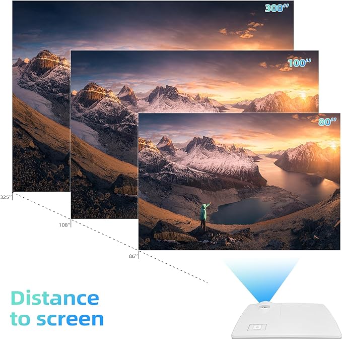 DLP Business Projector 3300 Lumens High Brightness Projector for Office Large and Clear Daytime Display