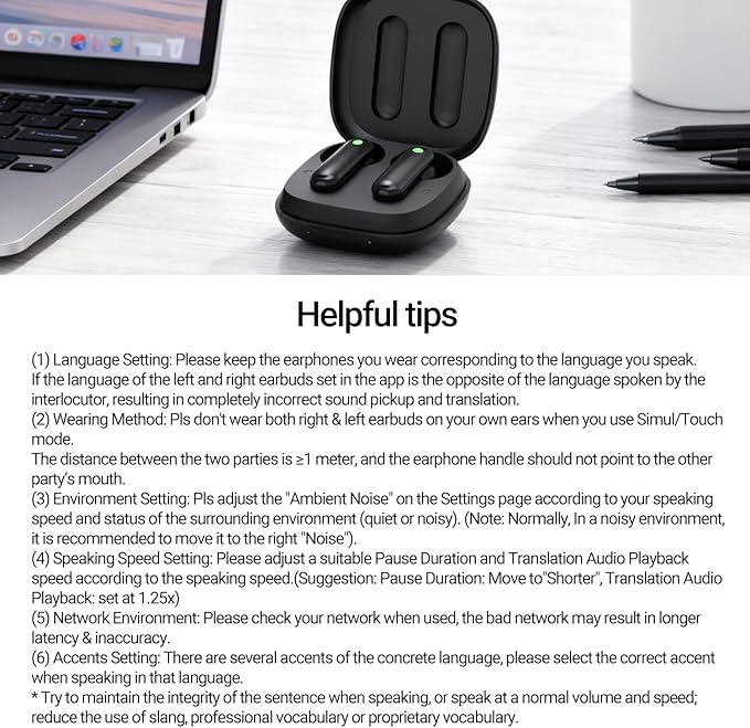 Timekettle WT2 Edge W3 Translator Device,Bidirection Simultaneous Translation, Translator Earbuds with 40 Languages, Real time Translator,Fast Reaction with Revolutionary Al Tech, Online Version