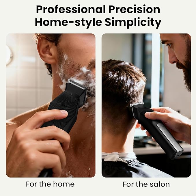 Yineel HC600 Beard Trimmer for Men, All-in-One Cordless Grooming Kit, Waterproof Electric Razor & Hair Clipper for Face Mustache Body Nose Hair Trimming, Precision Blades, Gifts for Men Barber