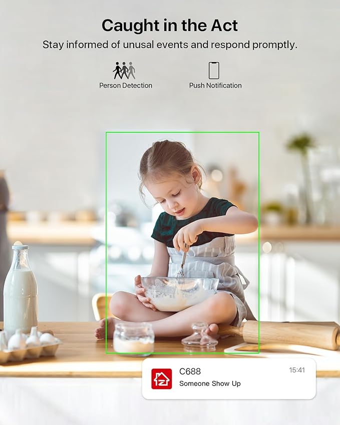 ZOSI Indoor Security Camera,4Pack C688 Baby/Pet Monitor,1080P Home Surveillance WiFi Camera with Phone App,Motion Detection,2 Way Audio,Night Vision,Memory Card/Cloud Storage,Works with Alexa,Plug-in
