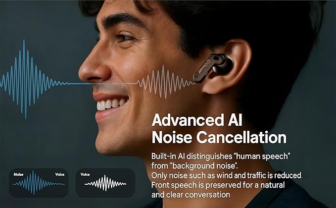 F1-S OTC Hearing Aids for Seniors, Rechargeable Battery, Bluetooth App Control & AI Noise Reduction, Invisible Design, Includes 3 Cleaning Brushes