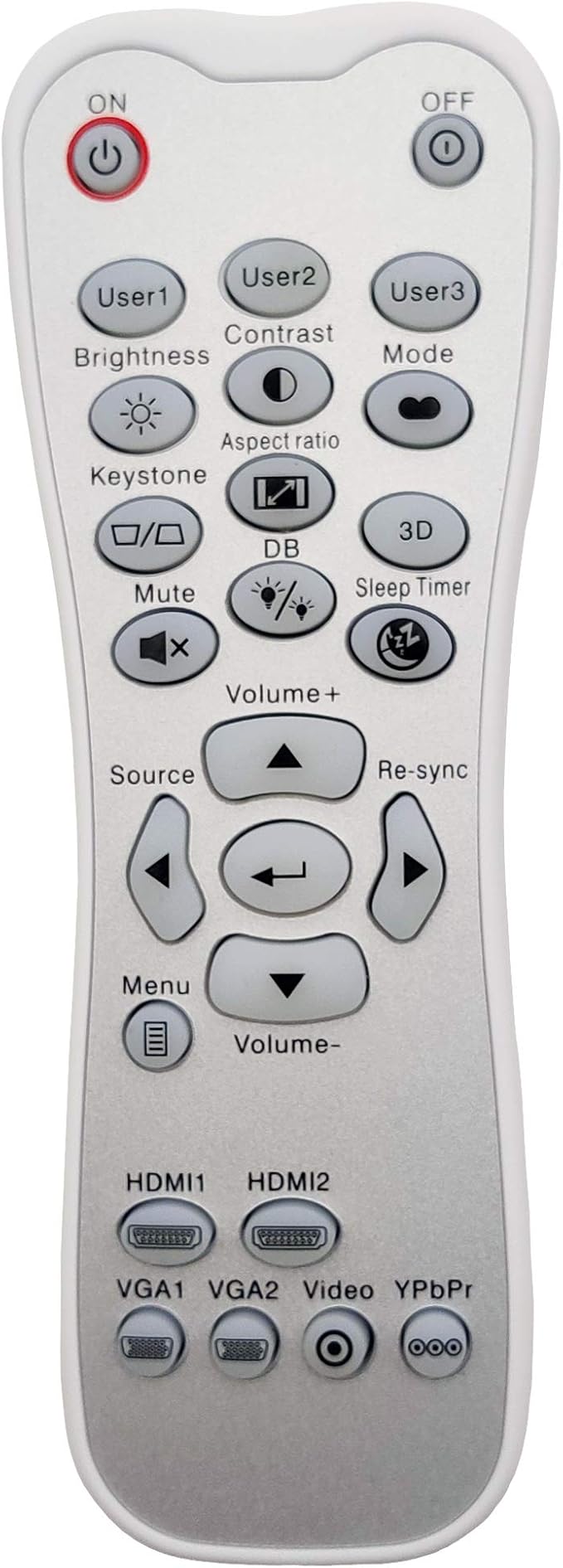 BR-3003B Projector Remote Control for Optoma GT1080Darbee, GT1080, HD141X, HD142X, HD143X, HD144X, HD26BR, HD27, HD27HDR, HD28DSE, HD29Darbee, HD39Darbee, UHD40, UHD50, UHD550X, UHD60, UHZ65