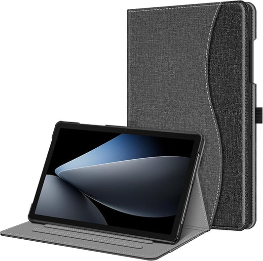 Fintie Case for Samsung Galaxy Tab A9 Plus/A9+ 5G 11 Inch 2023 Model (SM-X210/X216/X218), Multi-Angle Viewing Smart Stand Back Cover with Pocket Auto Wake/Sleep, Gray/Black