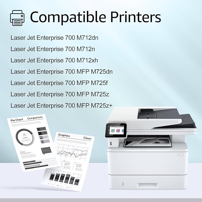 greencycle CF214A Replacement Compatible for HP 14A Black Toner Cartridge LaserJet Enterprise 700 M712dn M712n M712xh MFP M725dn M725f M725z M725z+ Ink Cartridge (1PCS)