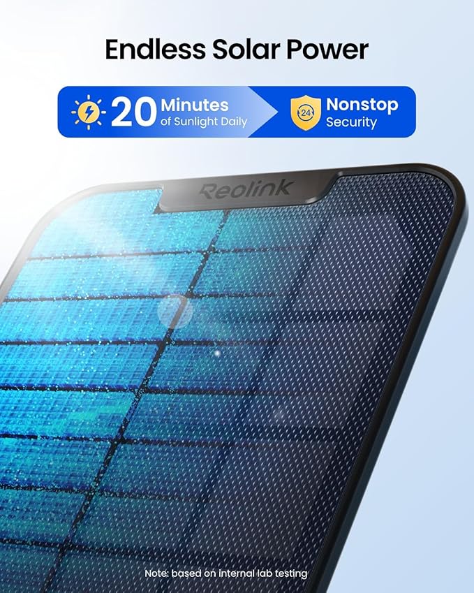 REOLINK 4K Solar Security Cameras Wireless Outdoor, 360° Pan Tilt, 8MP Color Night Vision, 2.4/5 GHz Wi-Fi 6, No Monthly Fee, Home Hub Compatible, Argus PT 4K+ 3W Solar Panel (Black)