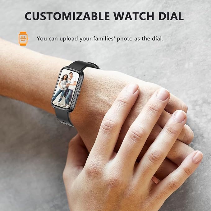 Fitness Trackers, 1.47 Inch Smartwatch, Touchscreen Activity Tracker with Thin Smartband Design, 5ATM Waterproof Fitness Watch Blood Oxygen Heart Rate Monitor for Android/iOS (Light Purple)
