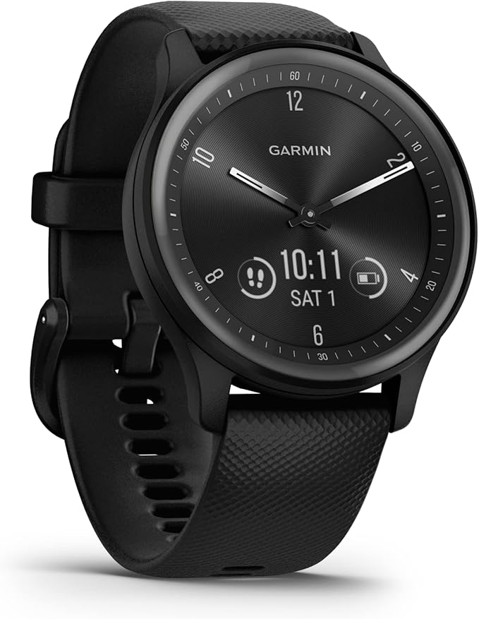 Garmin G010-N2566-00 Vivomove Sport, Black - Certified (Renewed)