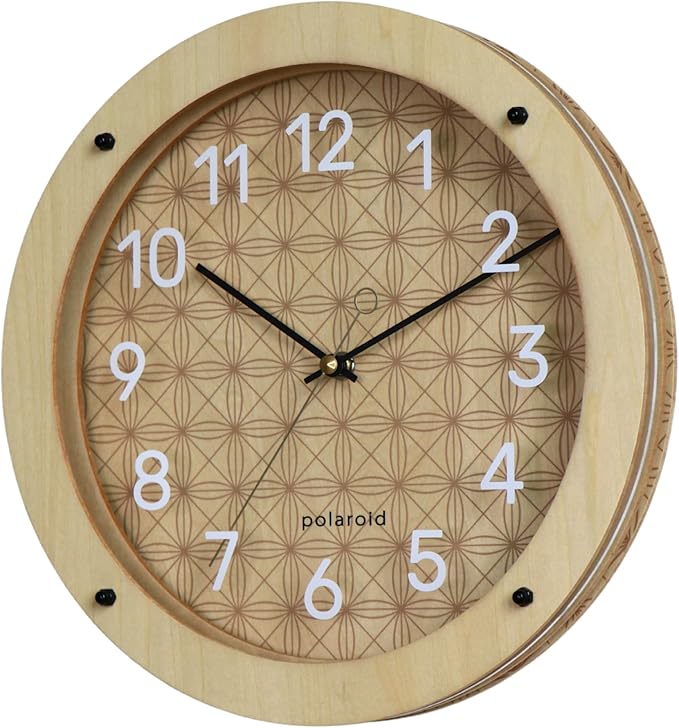 DODEKA Wall Clock Boho Style Circular Layered Design Analog Light Weight Minimalist Home Decoration for Living Room Bedroom Kitchen