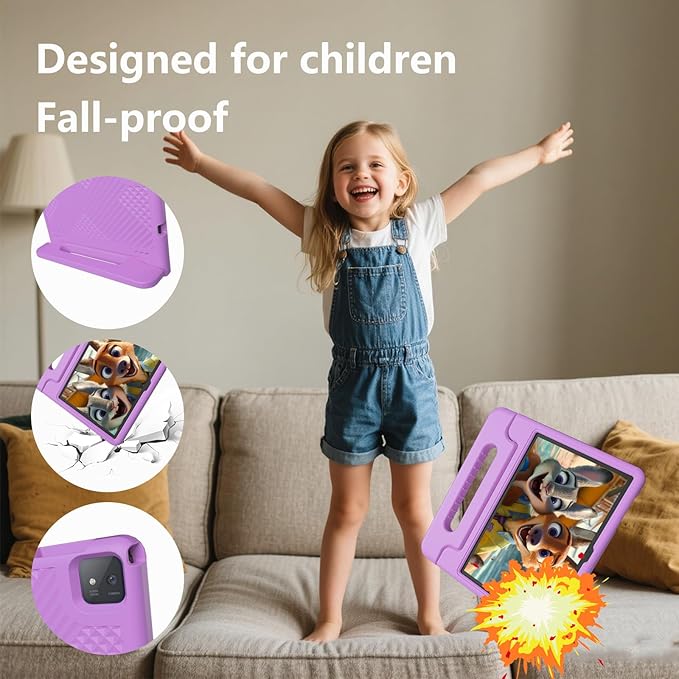 Kids Tablet, 11 inch Android 15 Tablet for Kids, 20GB RAM 128GB ROM Octa-Core 8000mAh Battery Childs Tablets with Shockproof Case, Bluetooth, WiFi, Parental Control, Dual Camera, GPS